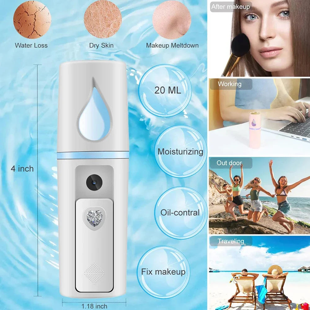 Mini Facial Steamer Mist Sprayer