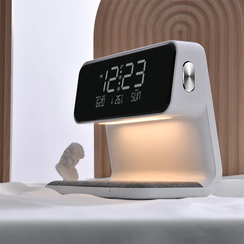 Creative 3 In 1 Bedside Lamp Wireless Charging