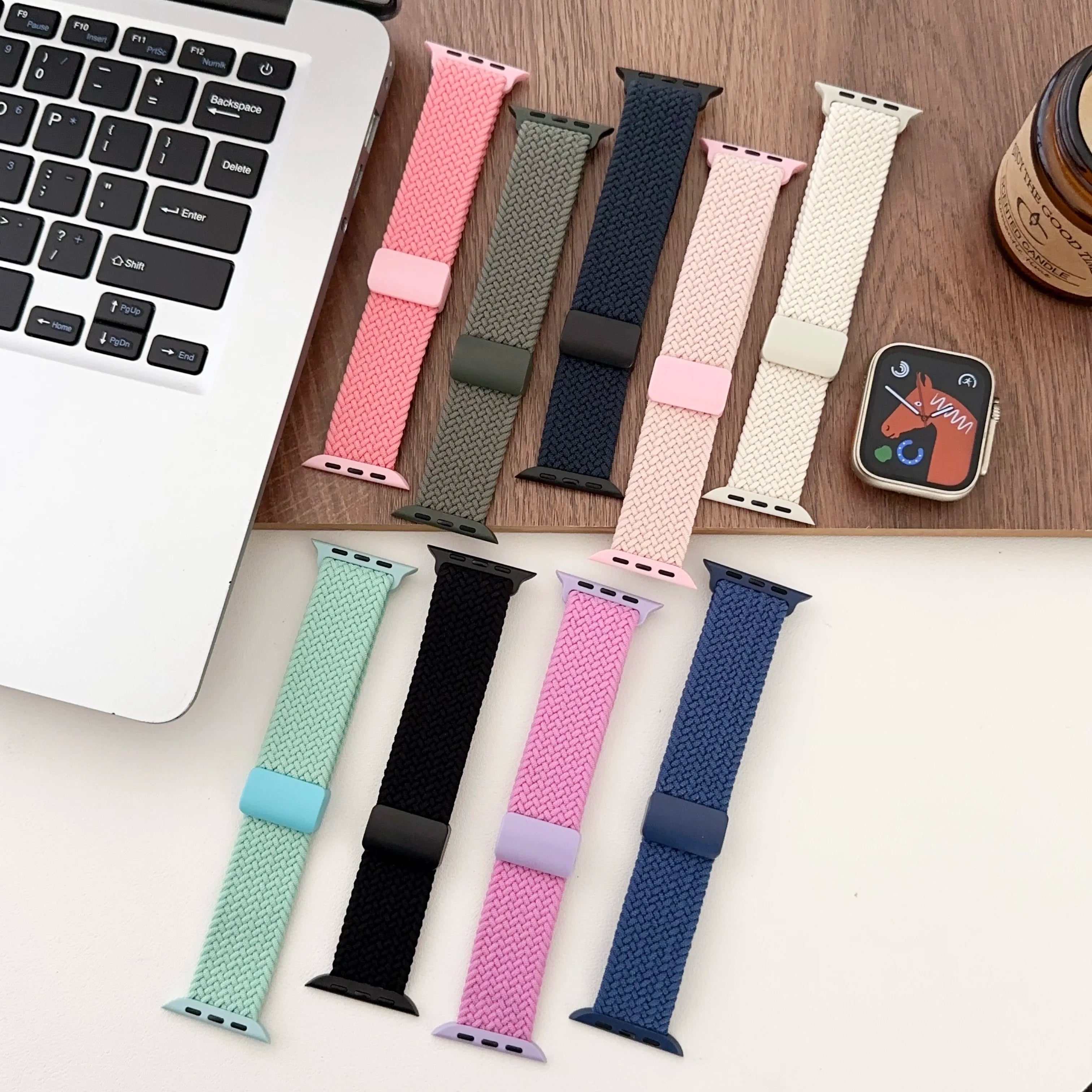 Nylon Elastic Watch Strap For Apple Watch